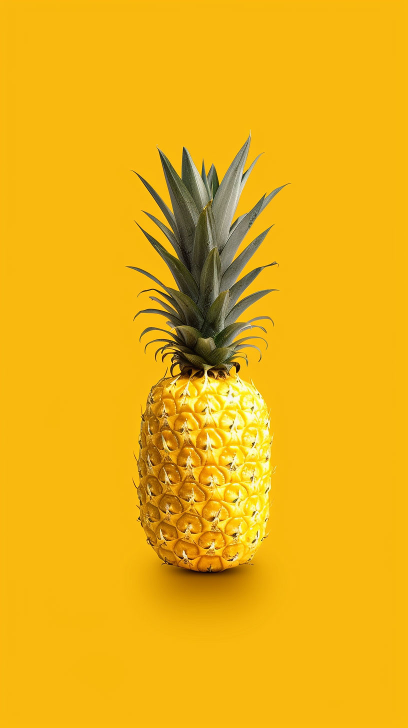 Mobile-Friendly Aesthetic Pineapple HD Wallpaper