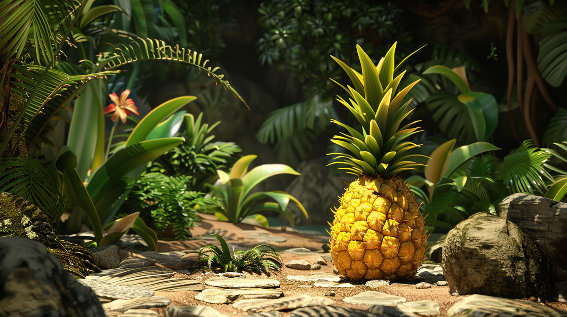 High-Quality Pineapple Bush Images: Ideal for Backgrounds and Designs