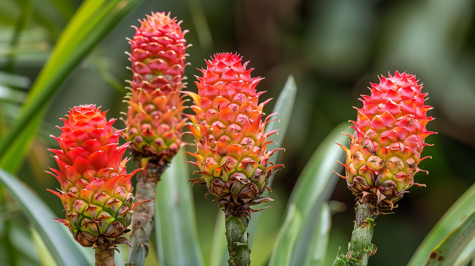 AI-Enhanced Pineapple Bush Images: High-Resolution Downloads for Digital Projects