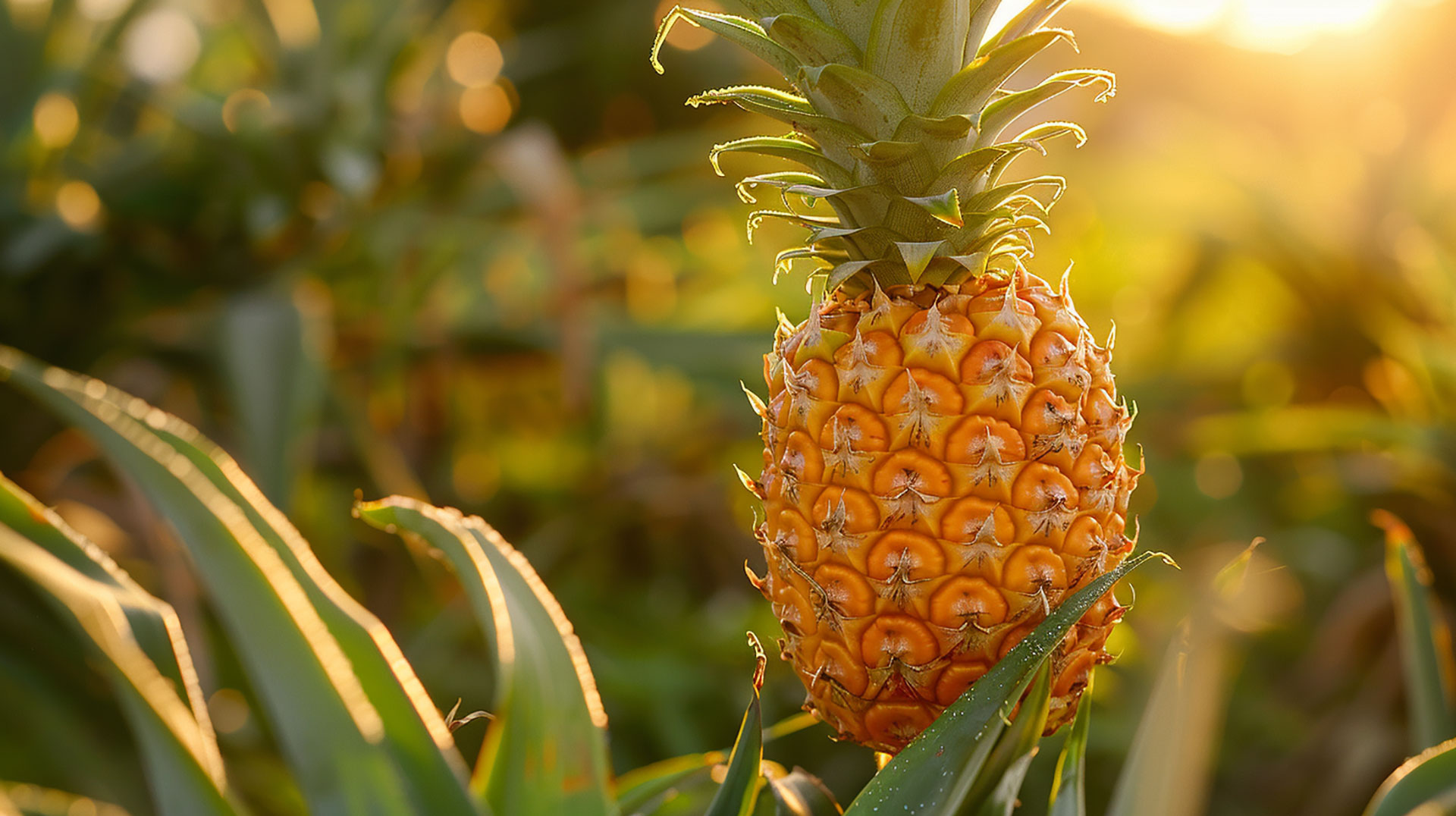 High-Quality Pineapple Bush Photos: Ideal for Web Design and Blogging