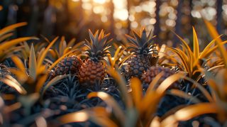 AI-Enhanced Pineapple Bush Images for HD Wallpaper Downloads