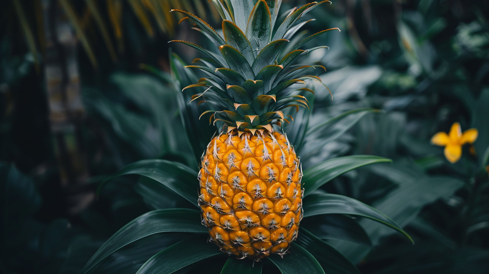 Vibrant Pineapple Bush Wallpaper: Free Download for Desktops and Mobiles