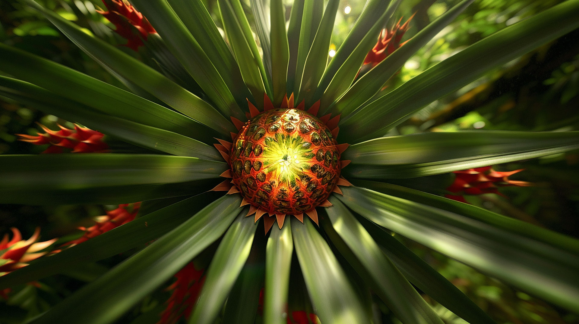 High-Resolution Pineapple Bush Pictures: Suitable for Any Screen Size