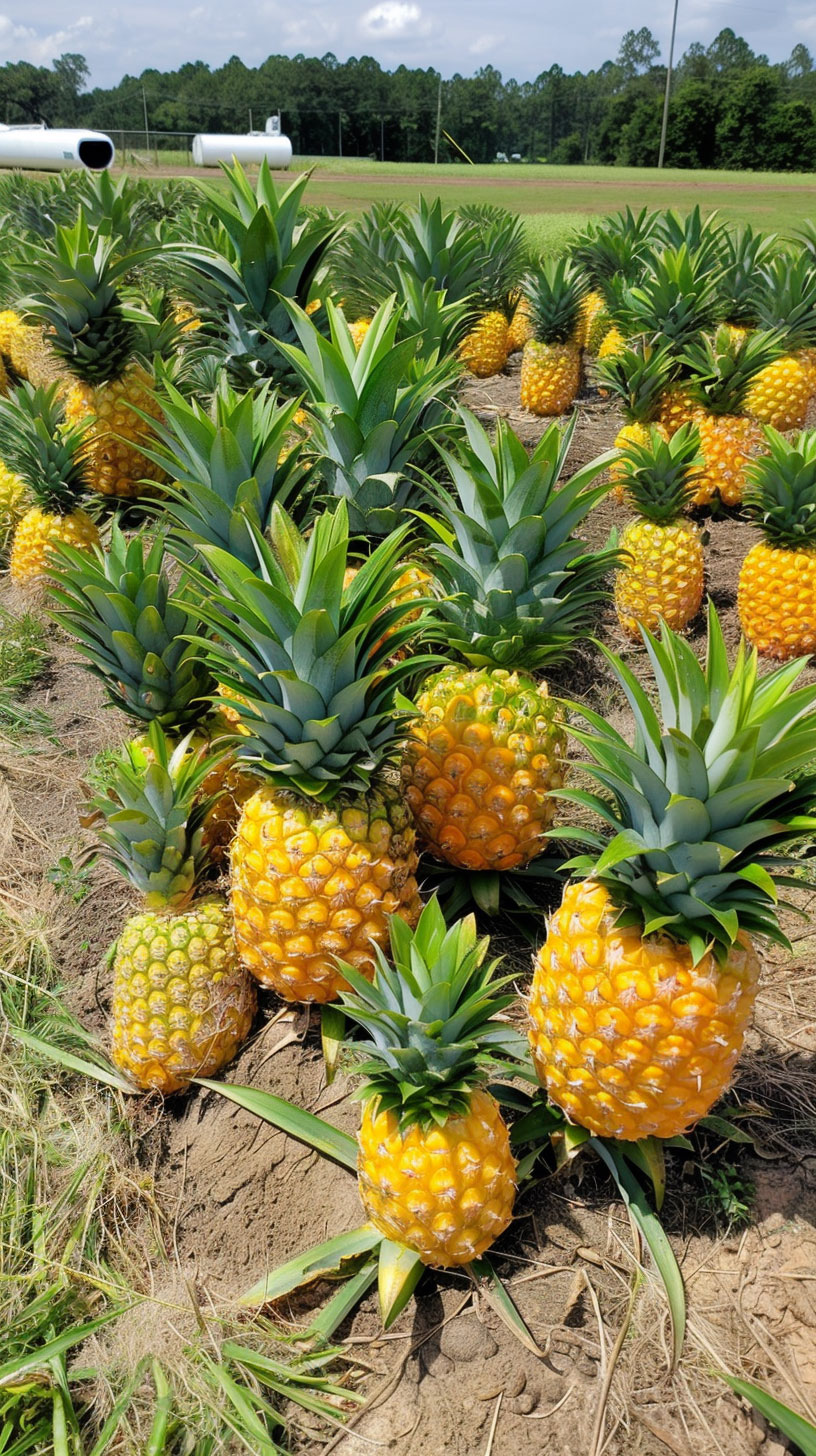 High-Quality Pineapple Bush Images: Ideal for Backgrounds and Designs on Smartphones