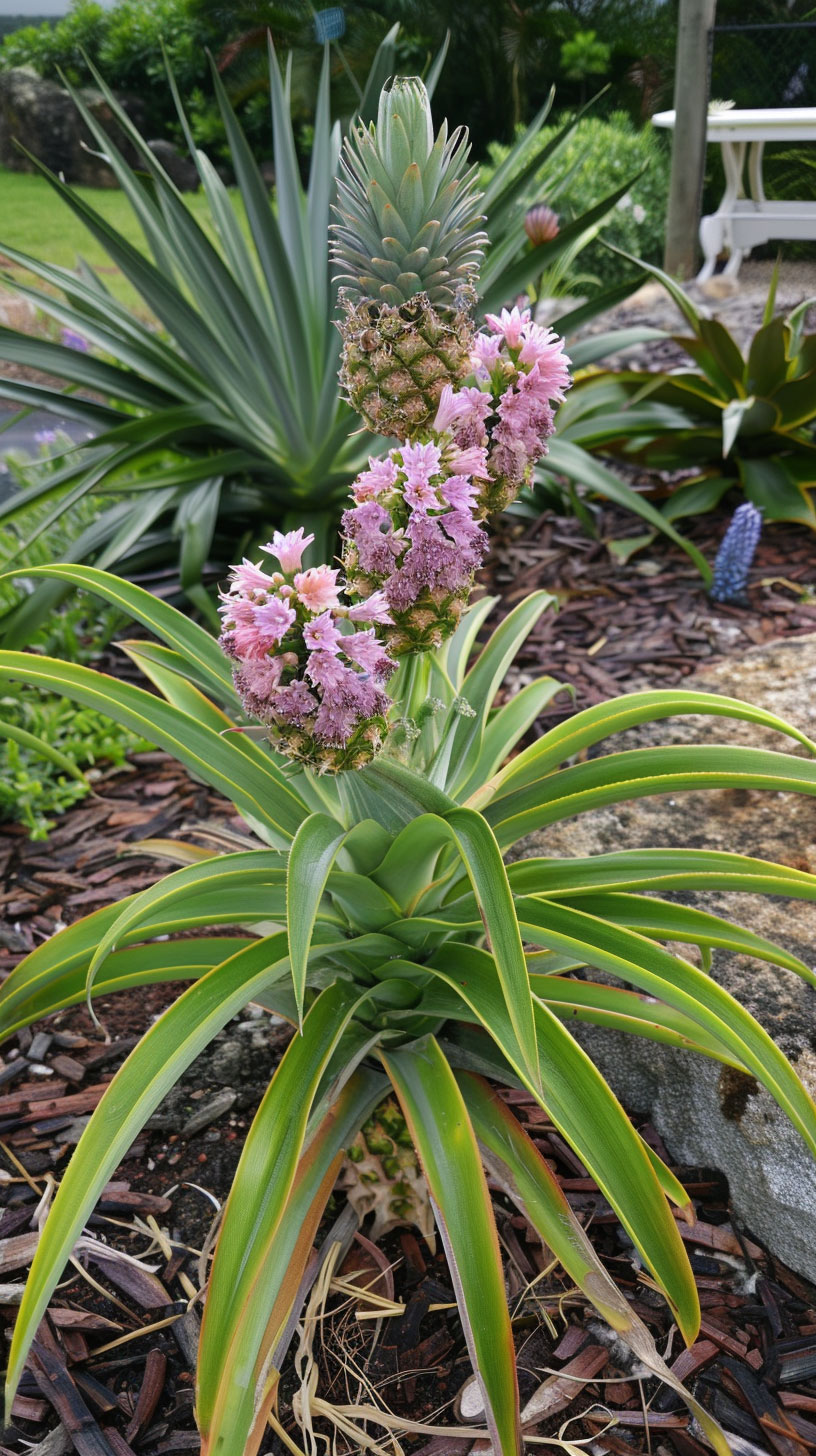 Royalty-Free Pineapple Bush Pictures: Perfect for Visual Content Needs on Mobile Platforms