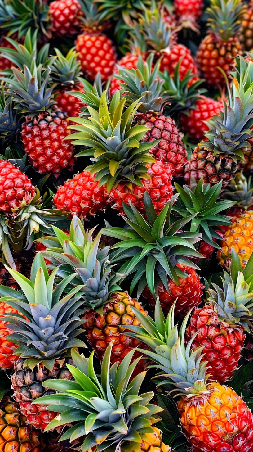 Vibrant Pineapple Bush Images: Perfect for iPhone and Android Backgrounds