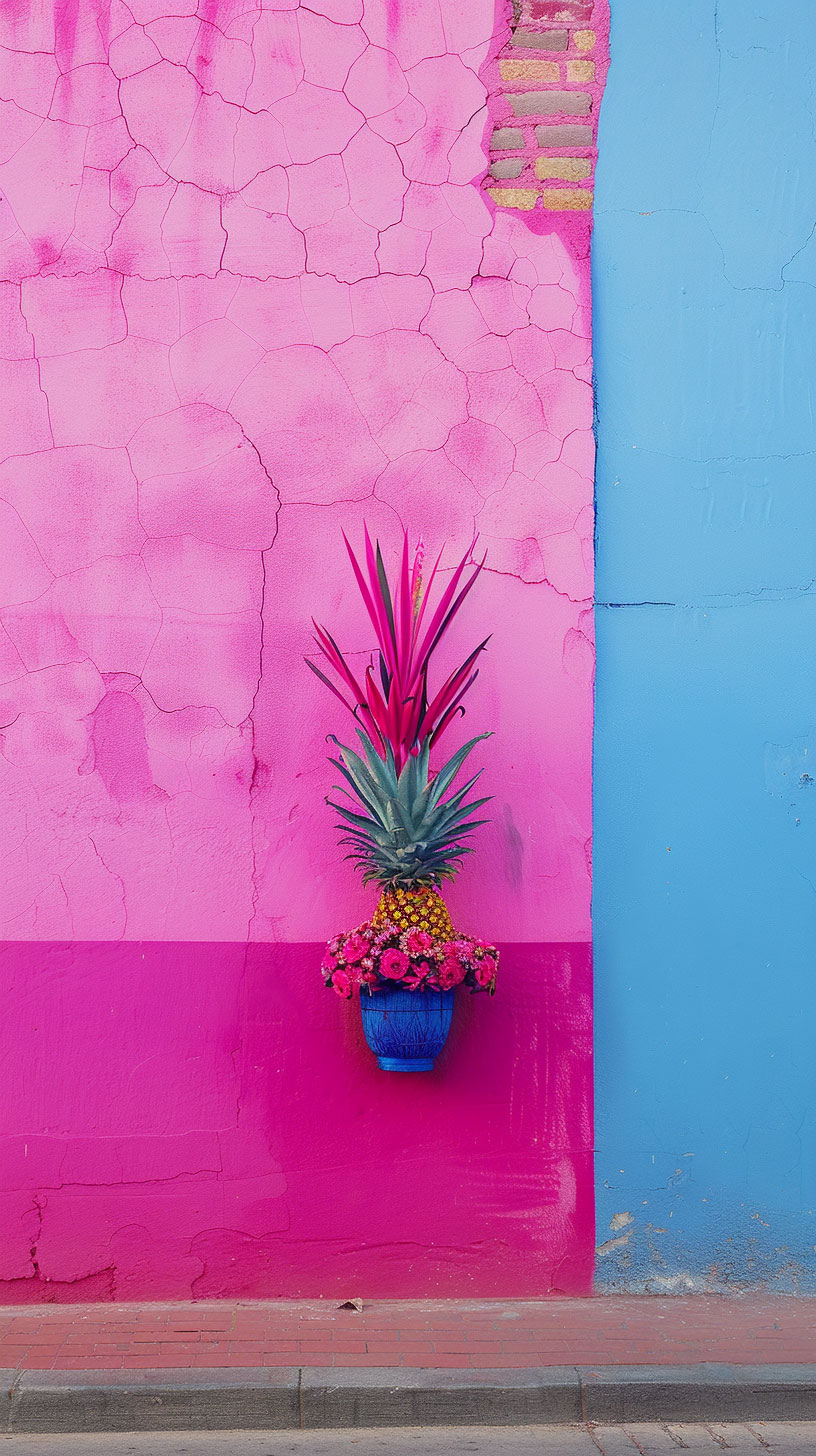 Vibrant Pineapple Bush Wallpaper: Free Download for iPhone, Samsung Galaxy, and Android