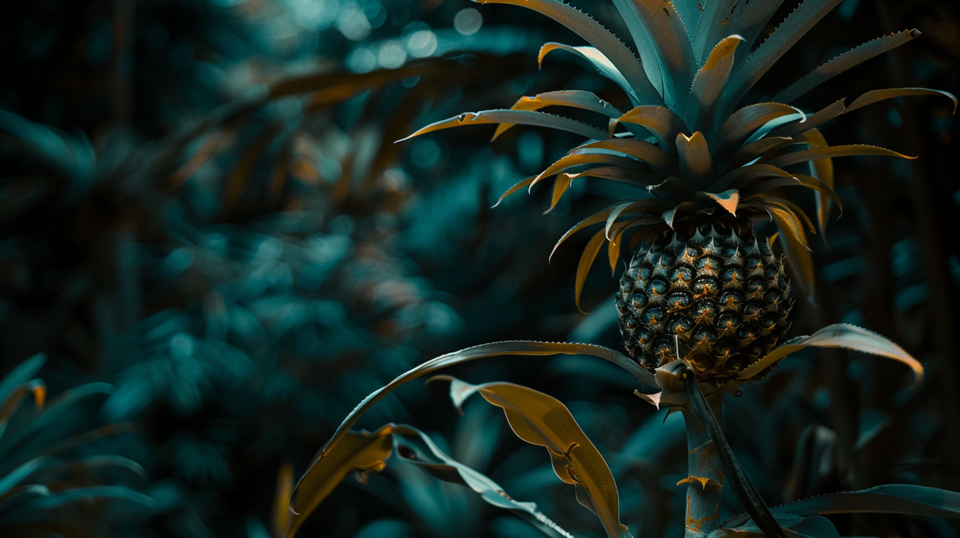 Vibrant Pineapple Bush Images in 1920x1080 Resolution