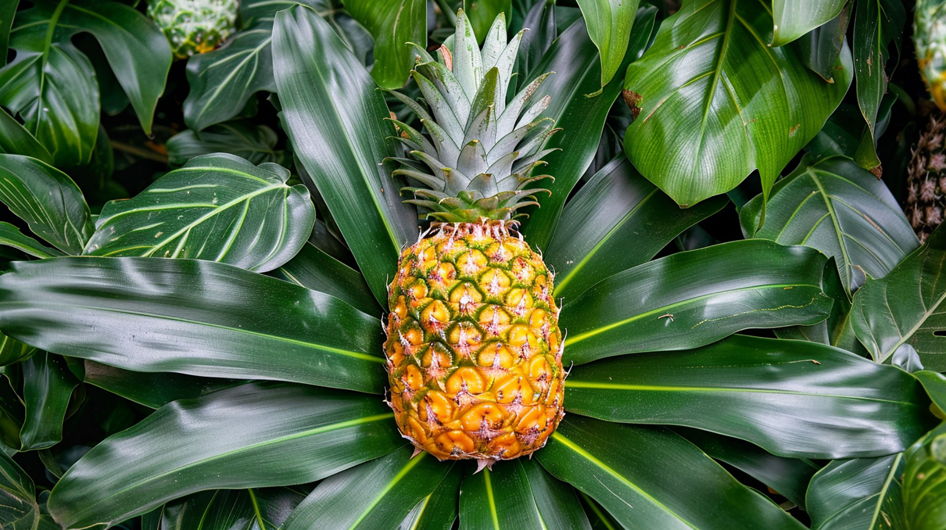 High-Quality Pineapple Bush Images for Wallpaper Designs