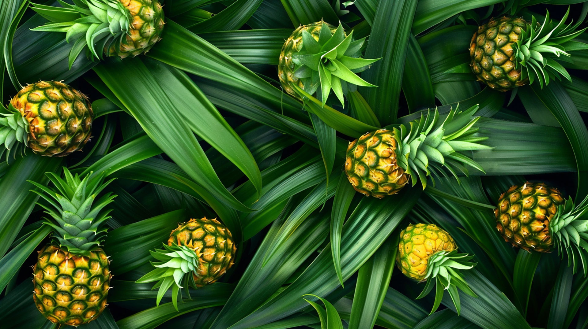 Beautiful Pineapple Bush Photos for Digital Backgrounds