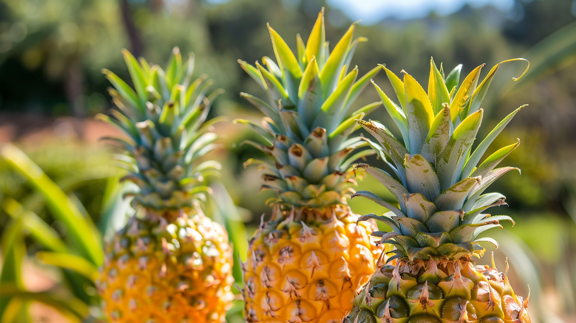 High-Quality Pineapple Bush Images in 4K Ultra HD