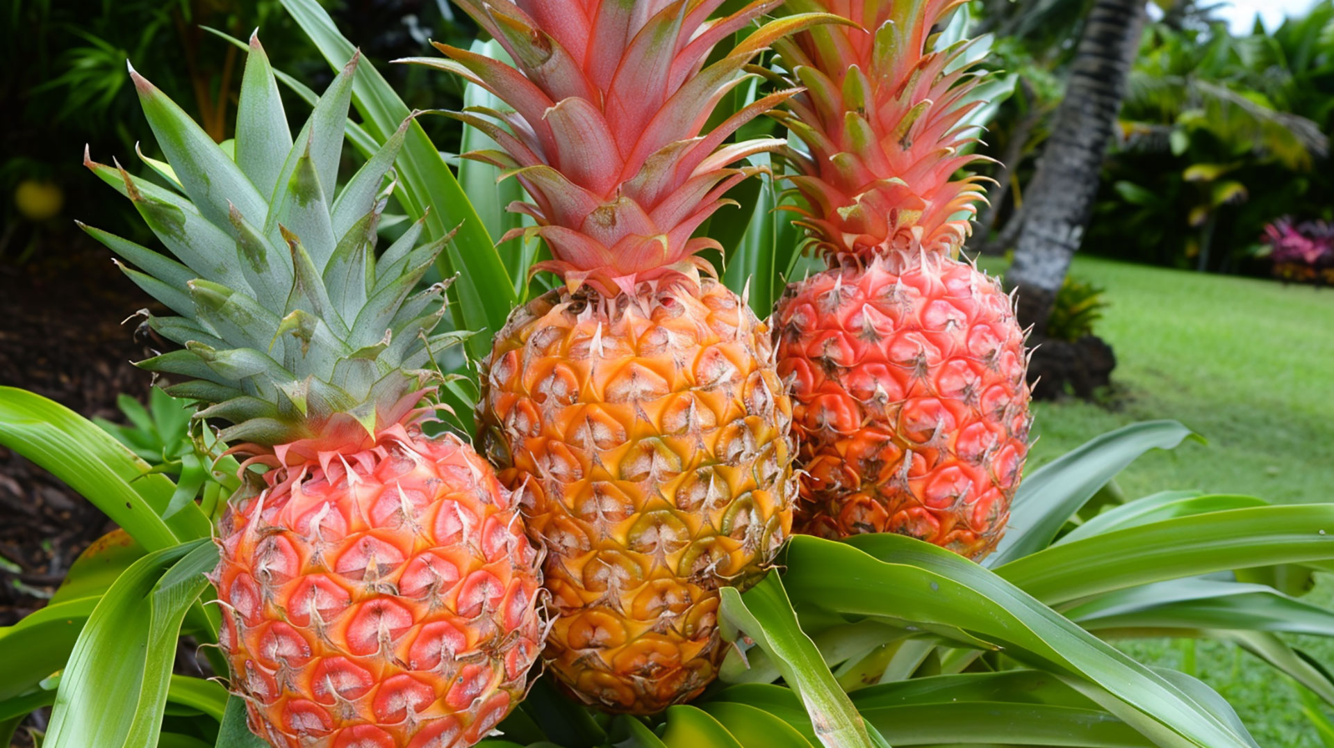 Royalty-Free Pineapple Bush Images in 1920x1080