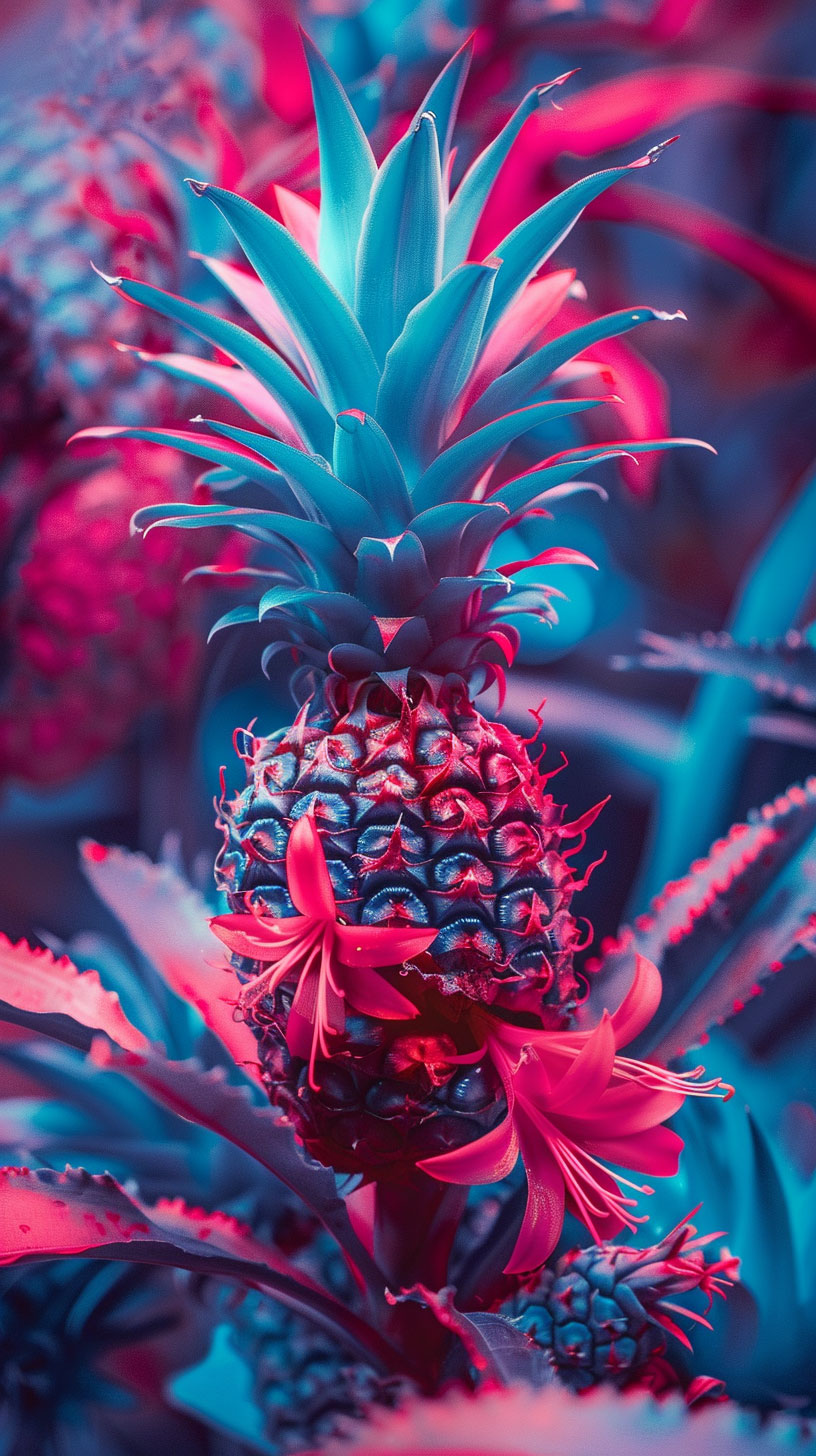 High-Quality Pineapple Bush Pics Tailored for Smartphone Screens