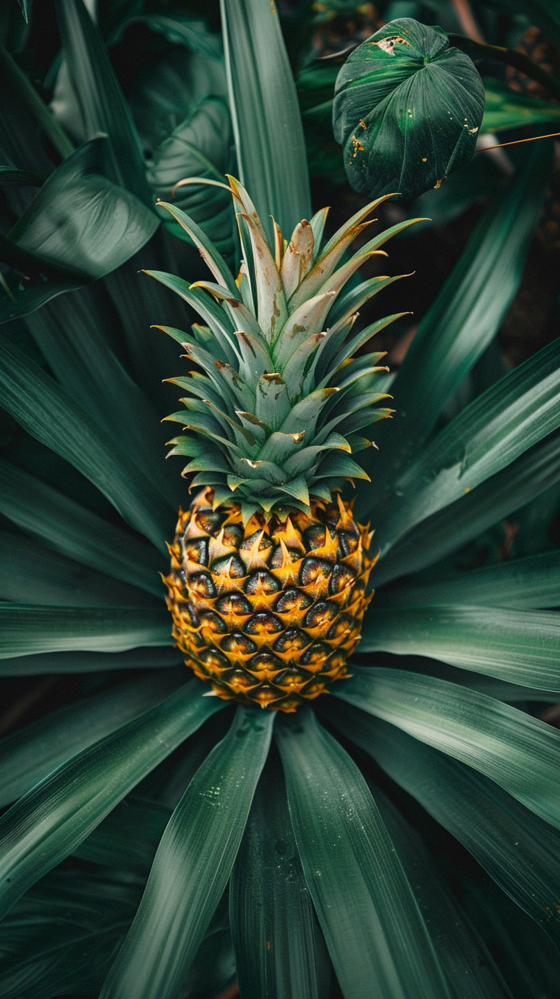 HD Pineapple Bush Images Tailored for iPhone and Android