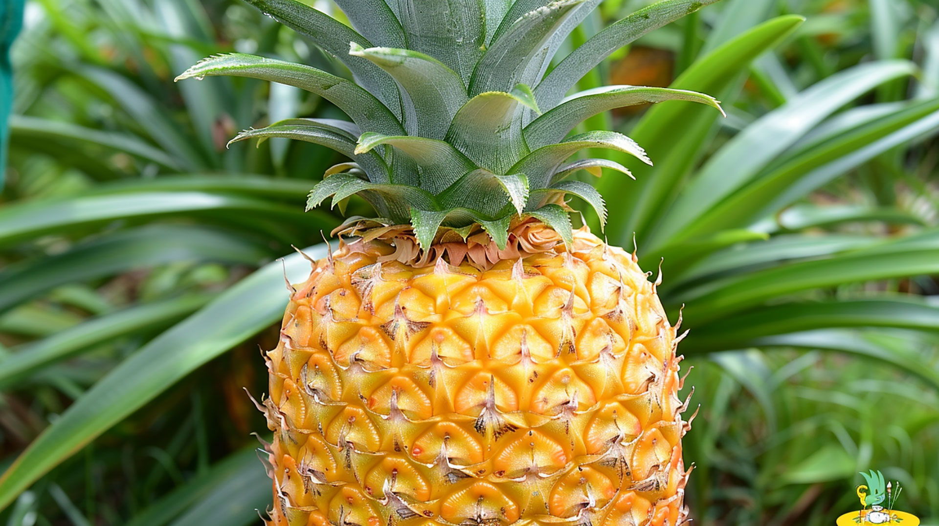 Enjoy a Refreshing Pineapple Image in 16:9 Aspect Ratio for Modern Displays