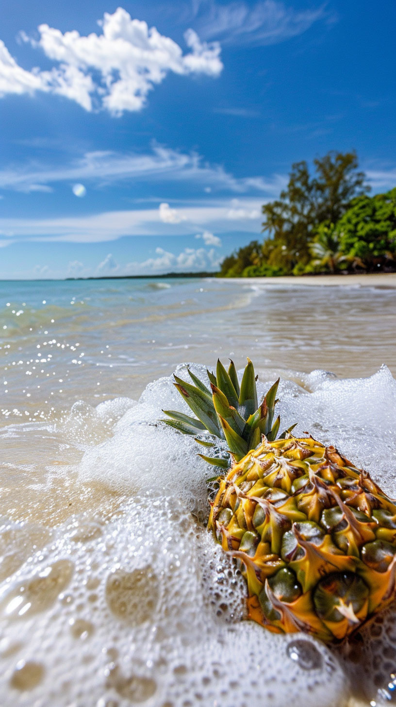 Explore the Vibrancy of Pineapple in Full HD on Your Smartphone