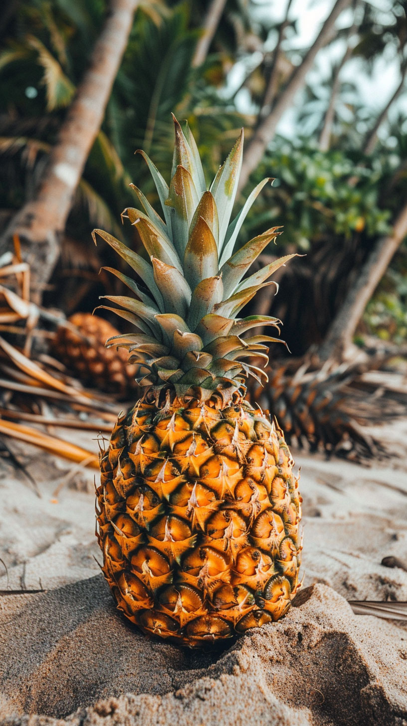 Capture the Essence of Pineapple with a Stunning Image for Mobile Screens