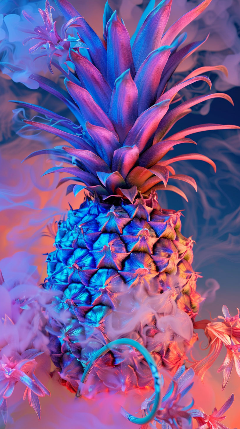 High-Quality Pineapple Image Perfect for Huawei and LG Mobiles