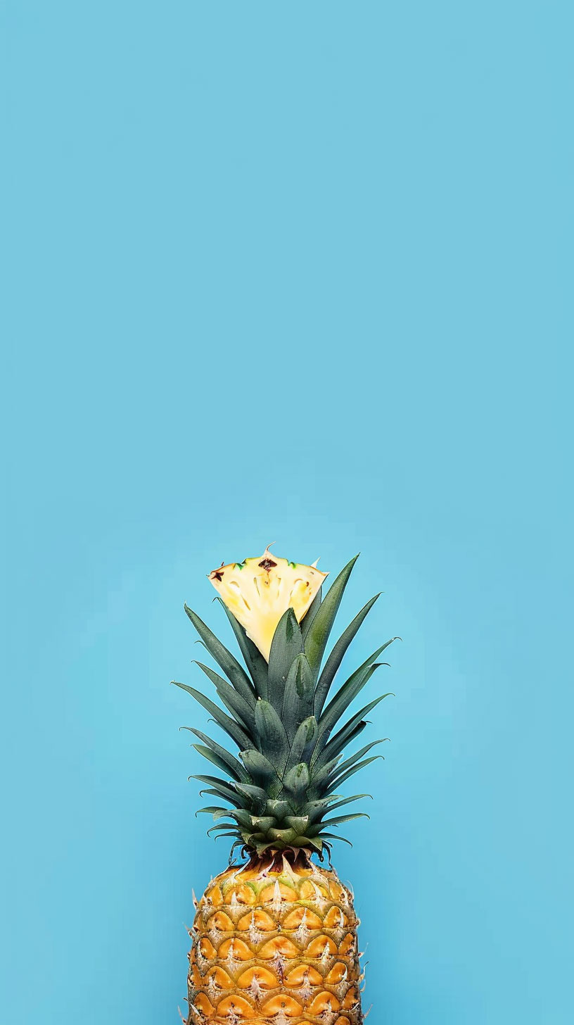 Vibrant Pineapple Picture Optimized for Samsung Galaxy and Google Pixel