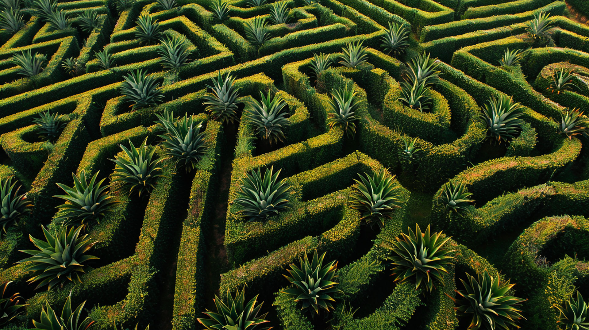 Pineapple Garden Maze Photography for Creative Projects