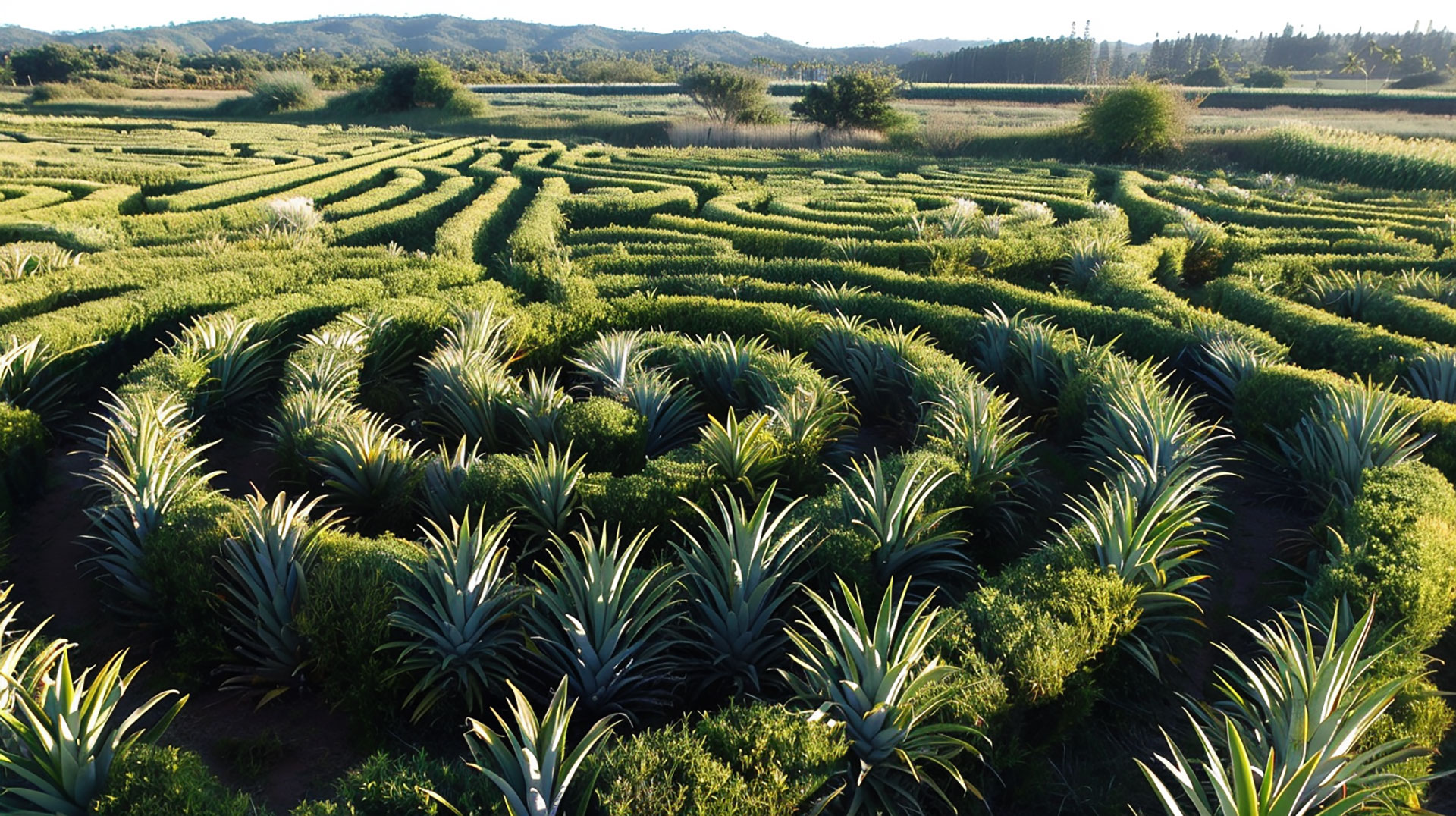 Captivating Pineapple Garden Maze Images in Various Resolutions