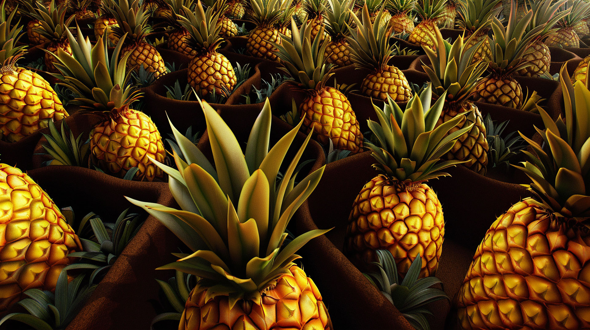 Stunning Pineapple Garden Maze HD Backgrounds