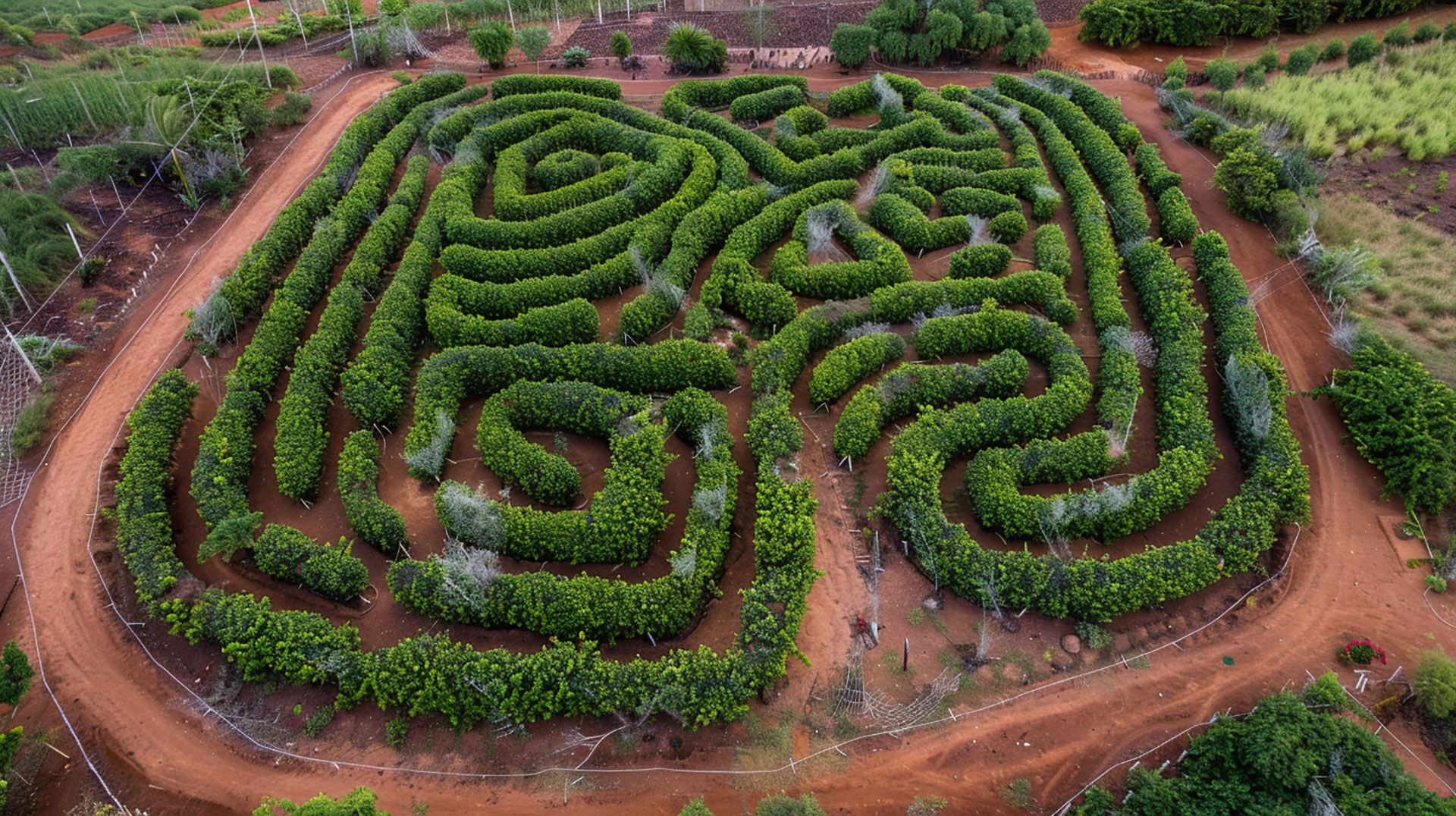 Royalty-Free Pineapple Garden Maze Pics Online