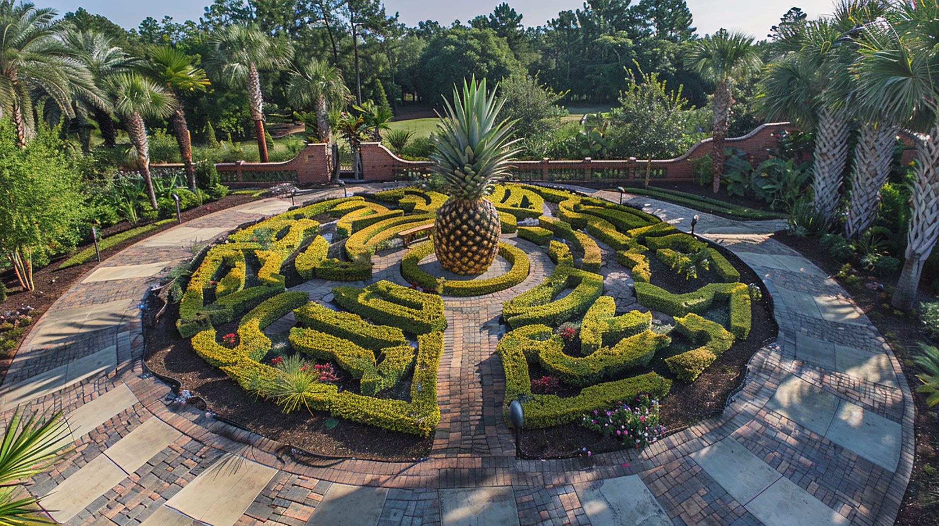 Pineapple Garden Maze Pictures in 16:9 Aspect Ratio