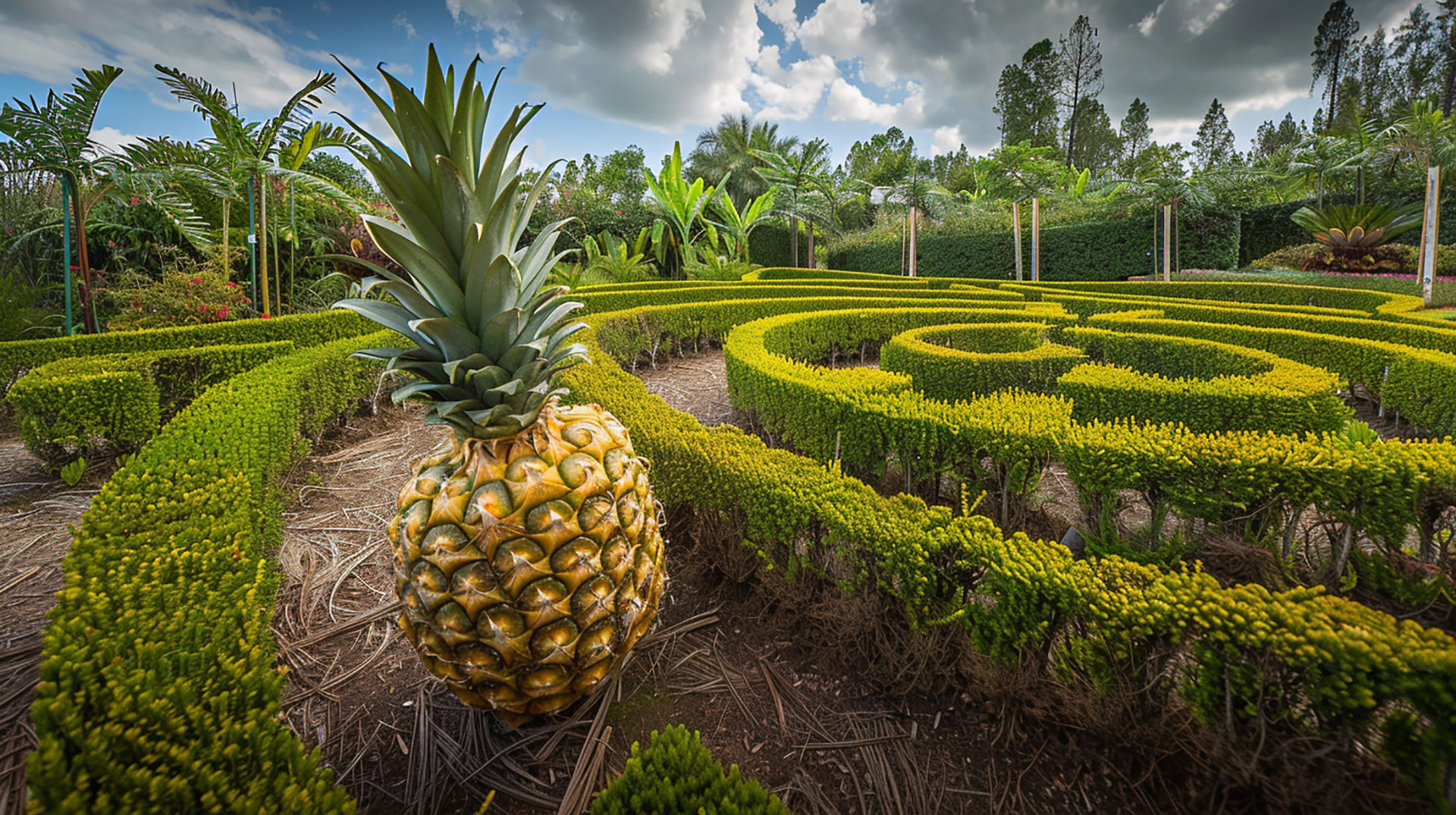 Pineapple Garden Maze Photos Perfect for Desktop Backgrounds