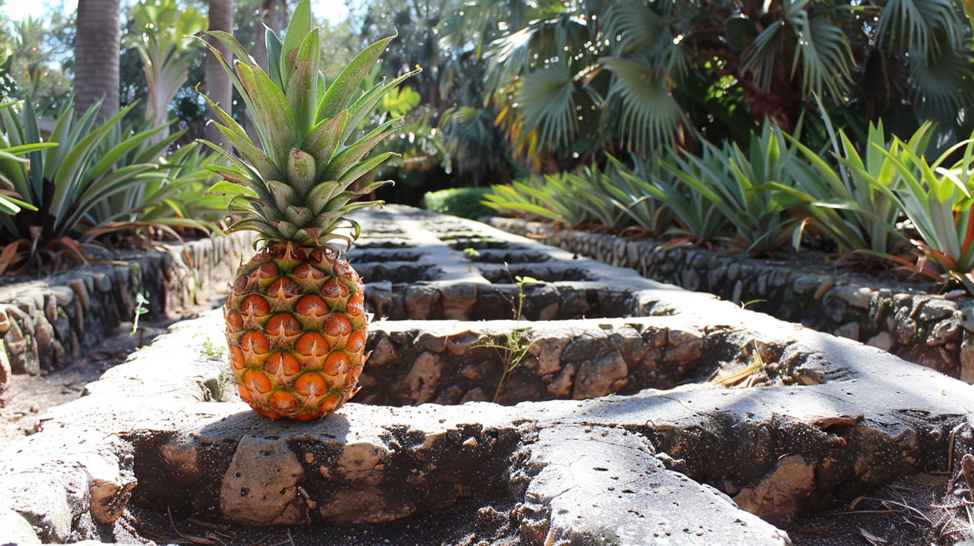 Pineapple Garden Maze Images for Desktop Customization