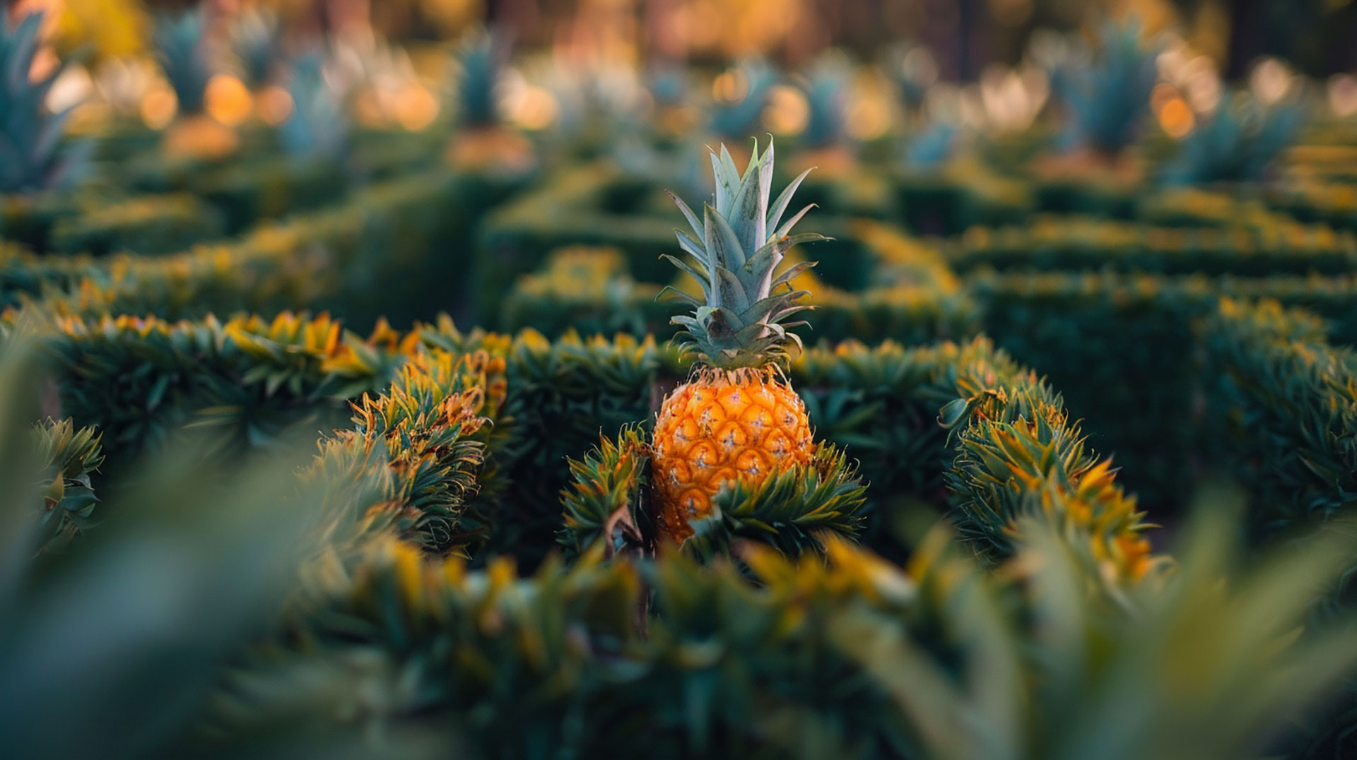 Pineapple Garden Maze Pictures for Creative Projects