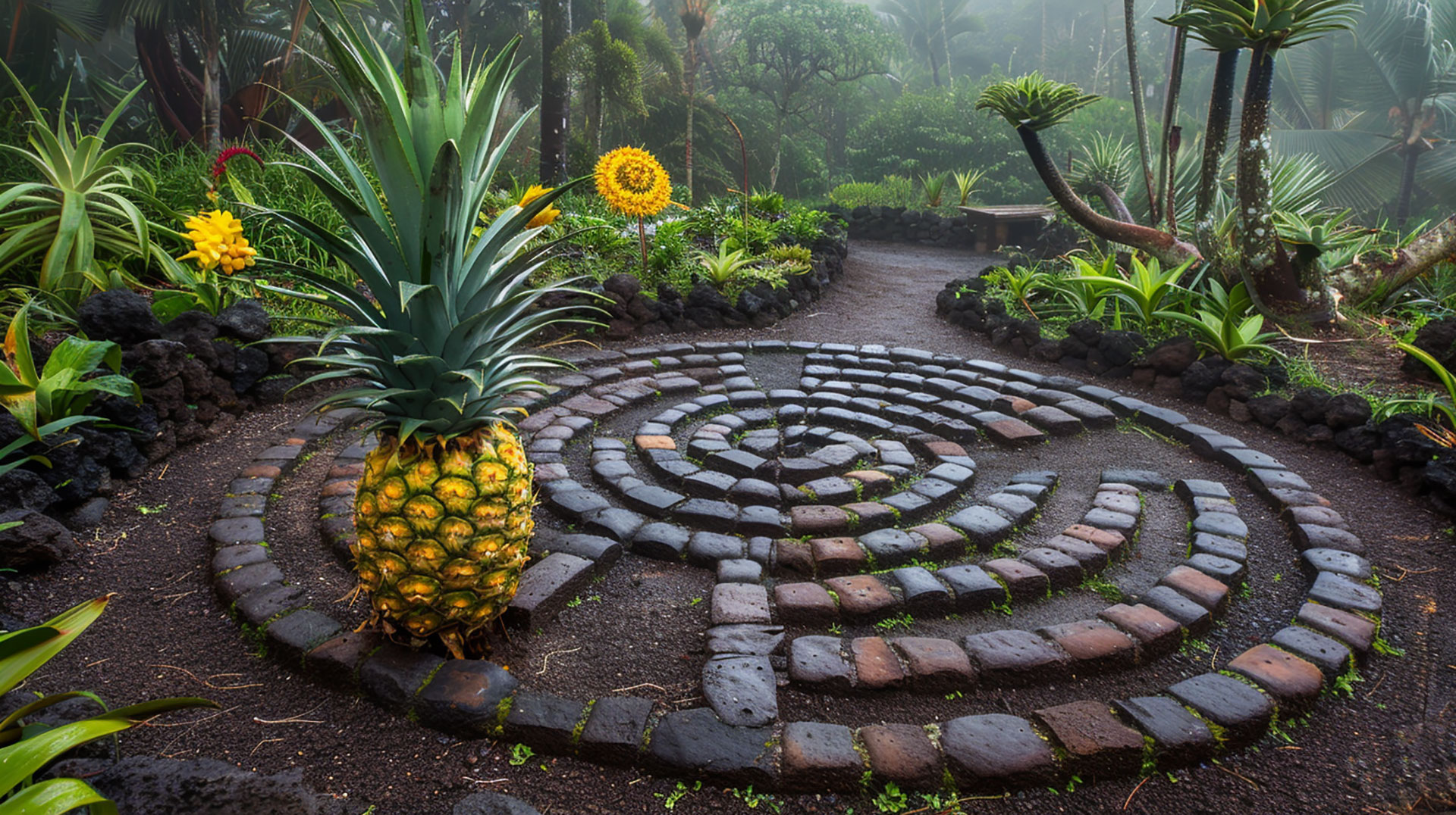 Royalty-Free Pineapple Garden Maze Stock Photos Online