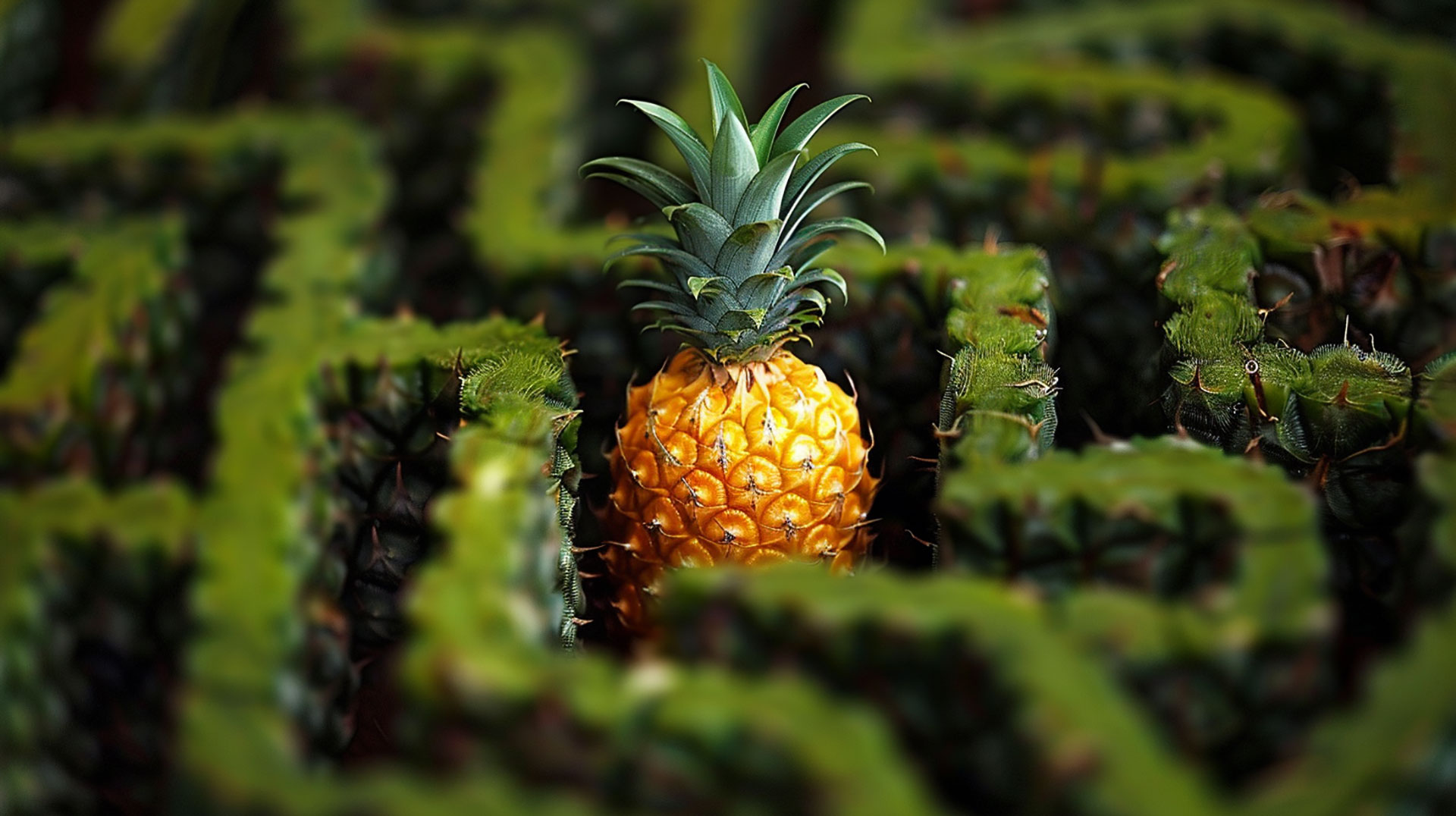 Pineapple Garden Maze Images for 16:9 Aspect Ratio Screens