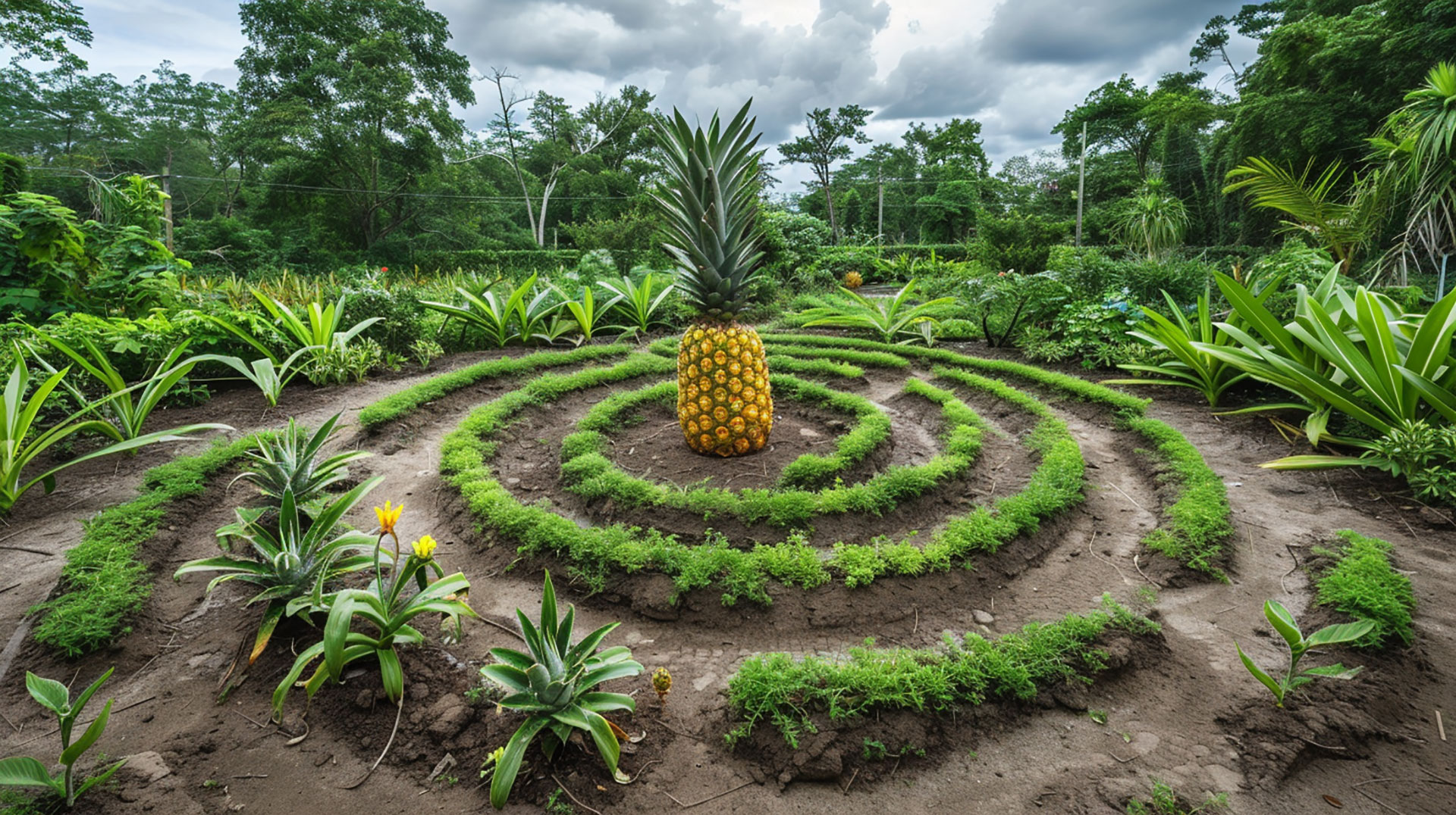 Stunning 1920x1080 Pineapple Garden Maze Photos Available