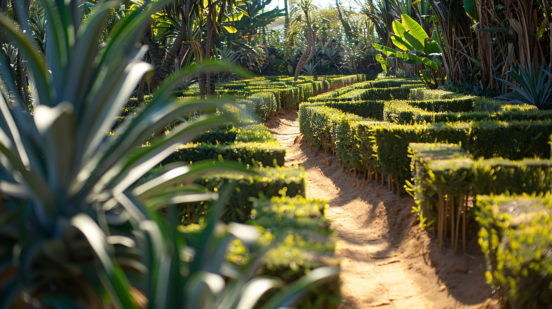 Pineapple Garden Maze Photos for High-Resolution Displays