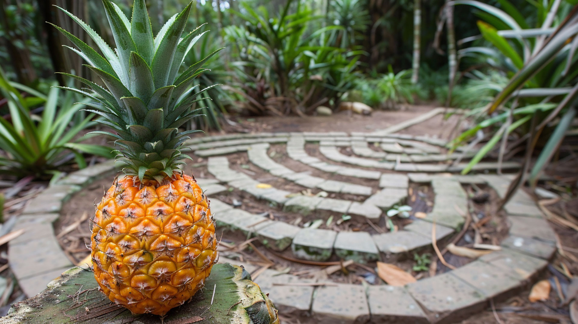 Pineapple Garden Maze Images Perfect for Desktop Wallpaper