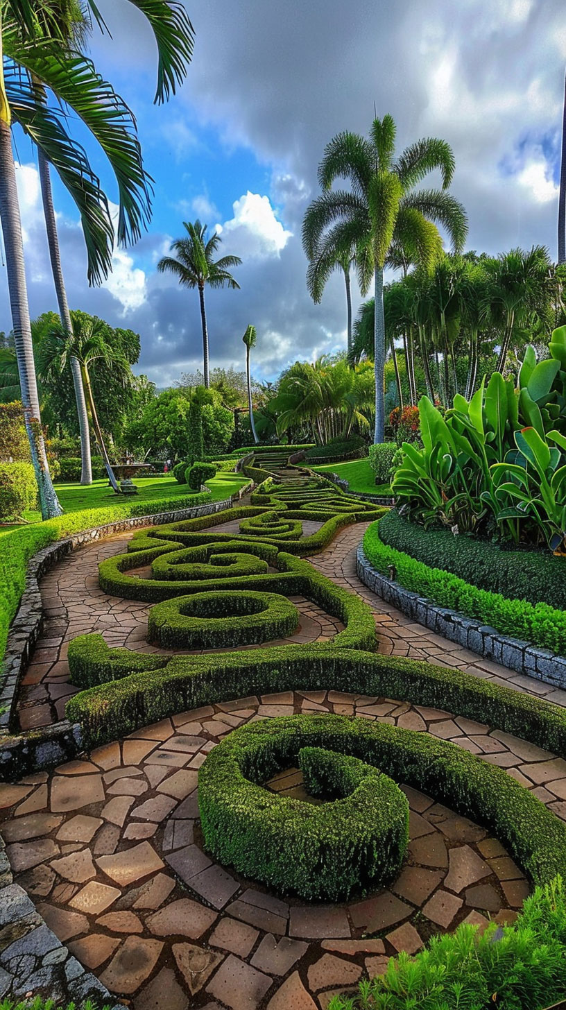 Stunning Pineapple Garden Maze Wallpapers for Smartphone