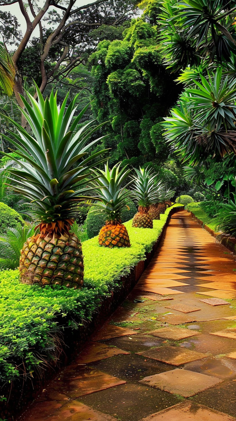 Stunning Pineapple Garden Maze Wallpapers for Mobile Viewing