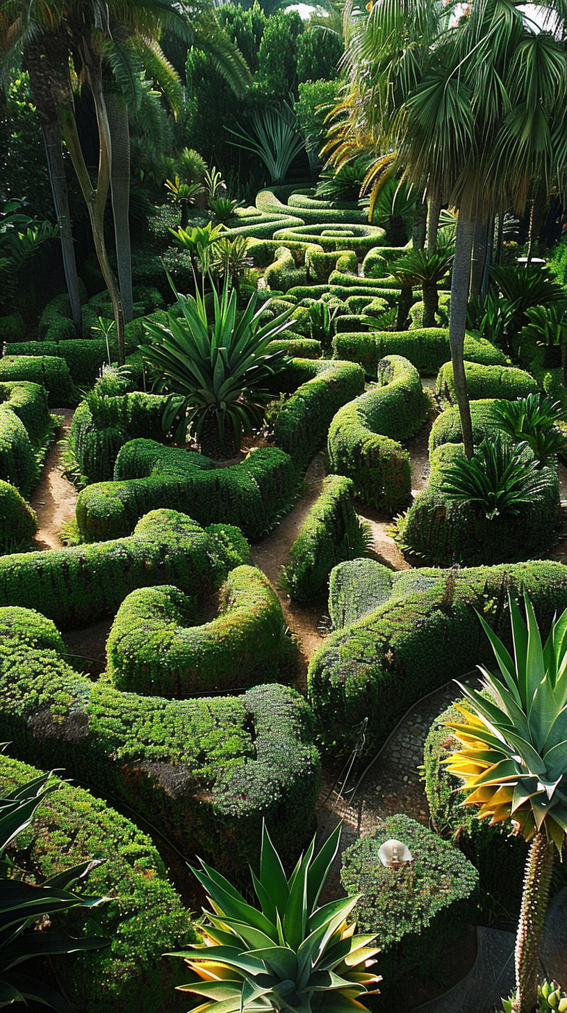 Pineapple Garden Maze Backgrounds for Huawei and Google Pixel