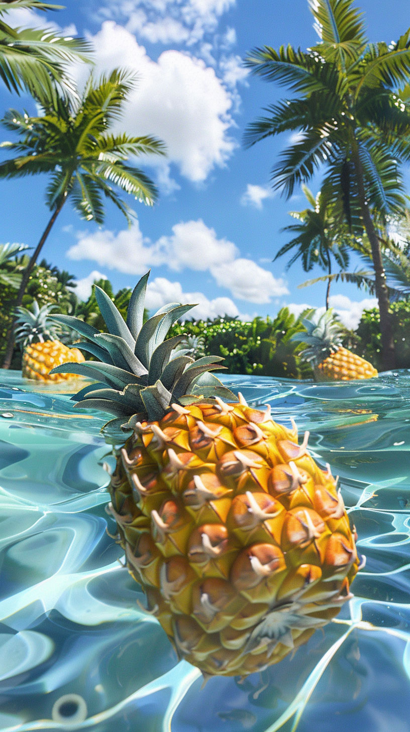 Free Pineapple Photos for Smartphone Backgrounds in HD Quality