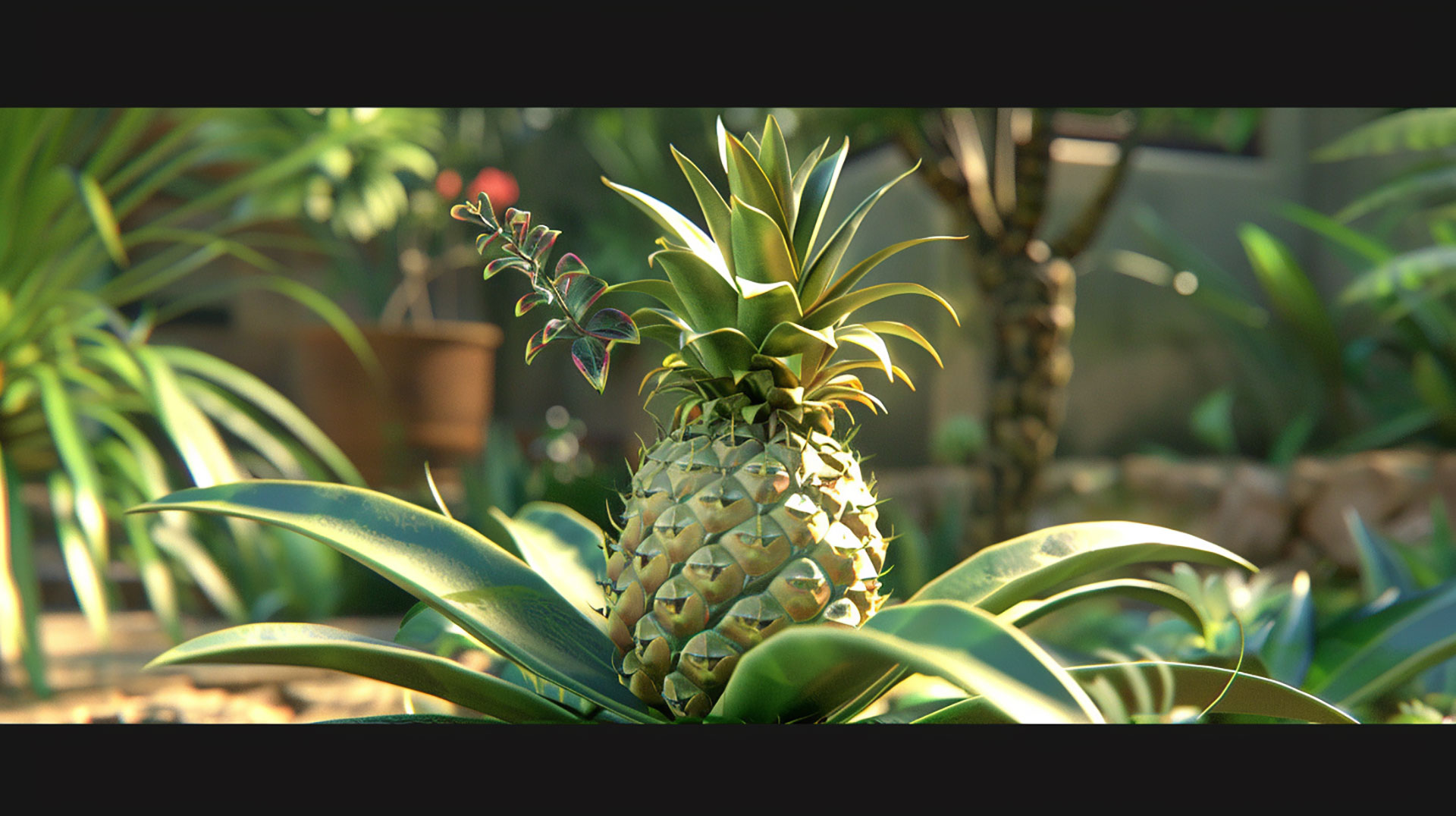 Explore Big and Colorful Pineapple Plant Pictures in 1920x1080