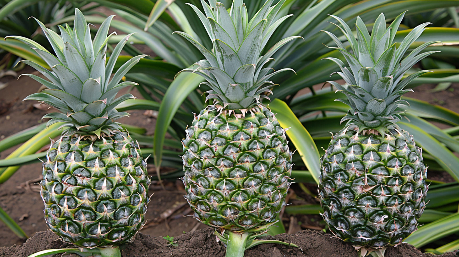 High-Quality Pineapple Plant Digital Backgrounds