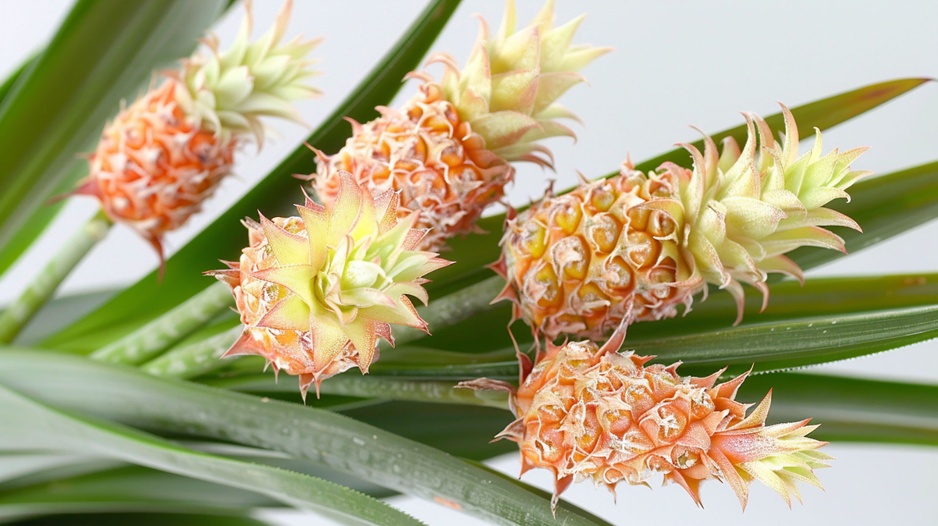 Vibrant Pineapple Plant Images in 16:9 Aspect Ratio