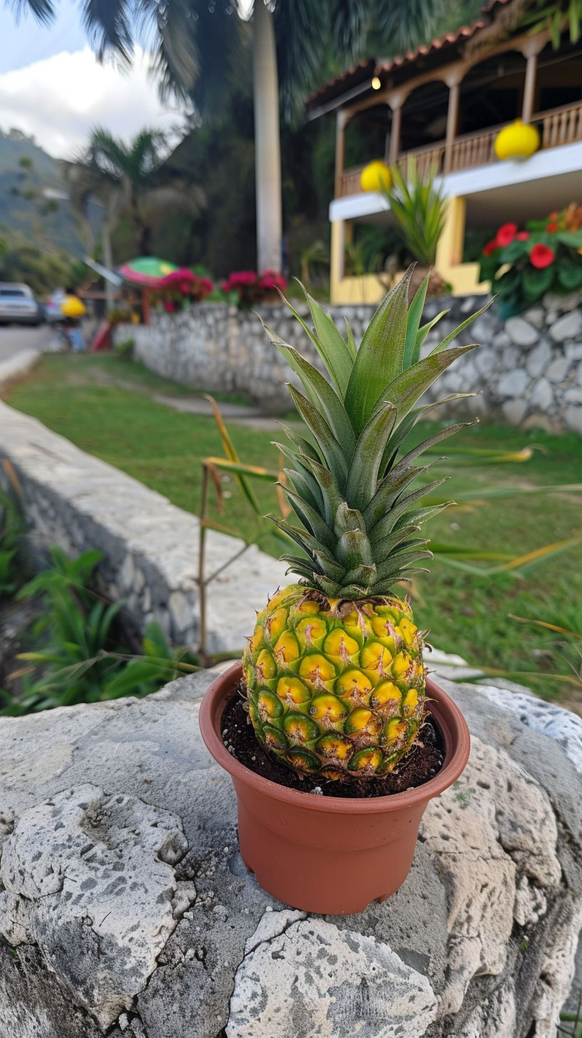 Explore Stunning Pineapple Plant Images Designed for Mobile Use