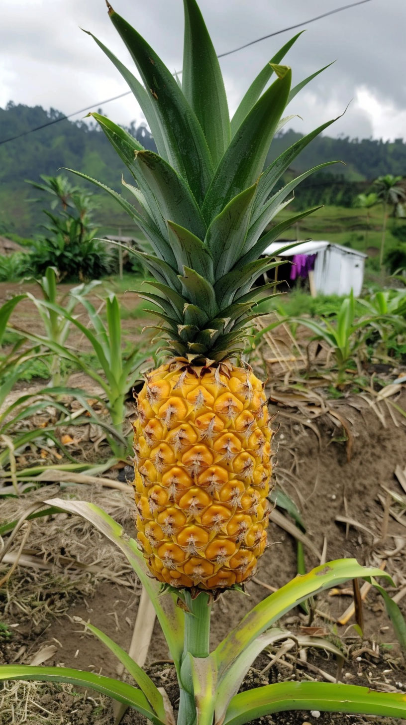 Download Vibrant Pineapple Plant Images for iPhone and Android Devices