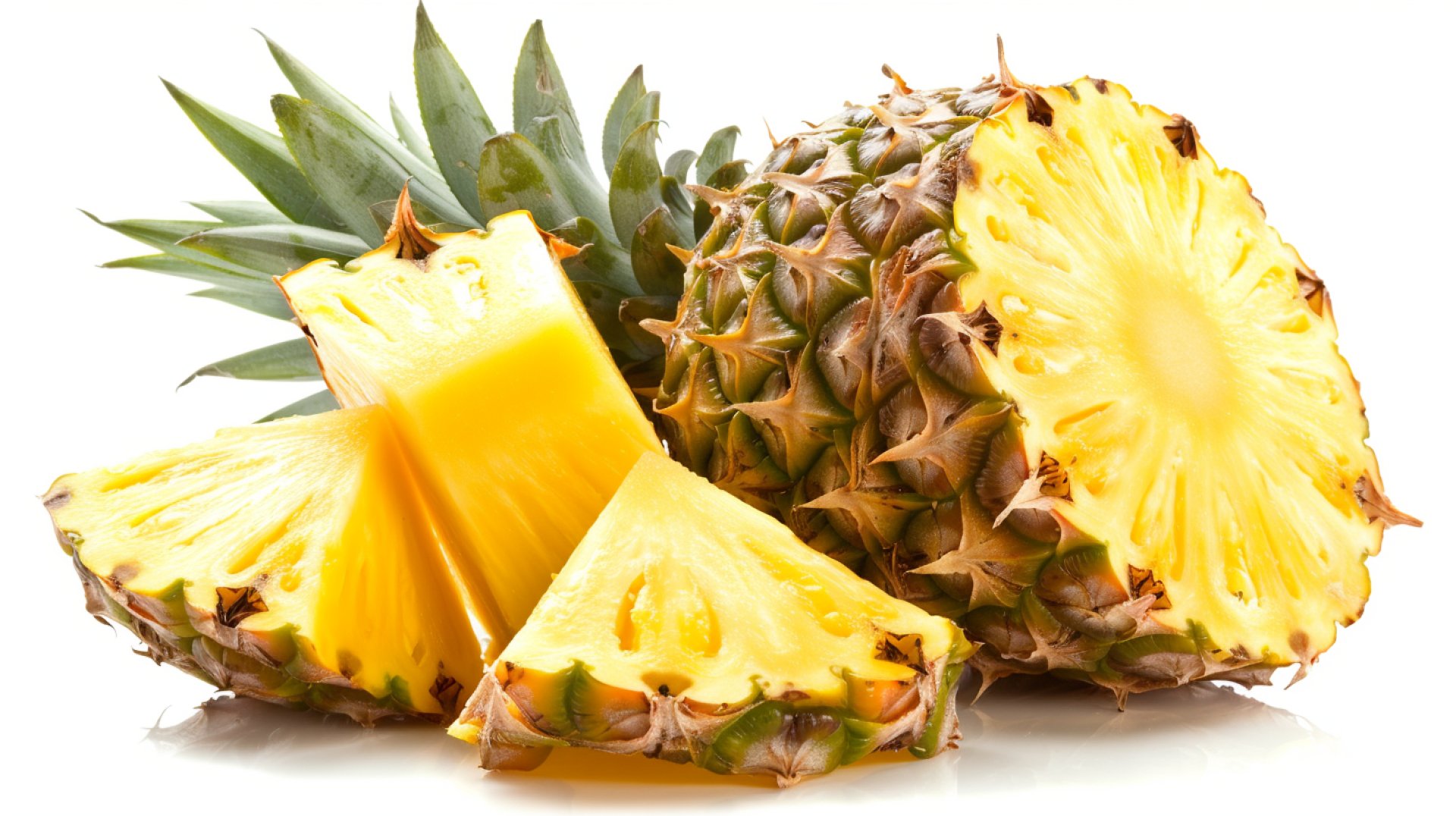 Fresh Pineapple Digital Backgrounds in 4K Resolution