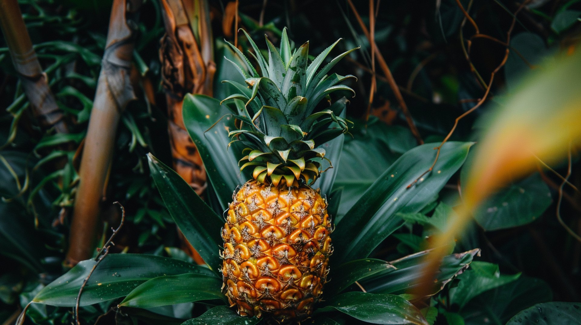 Vibrant Pineapple HD Wallpaper for Your Desktop