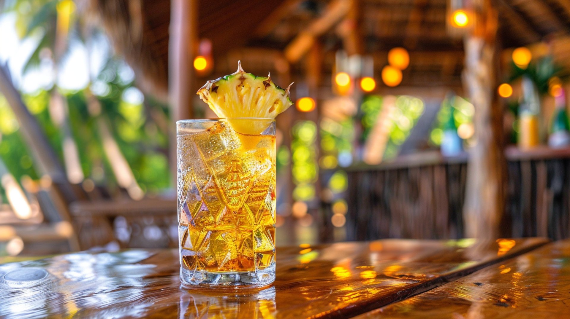 Tropical Pineapple Tequila Photos for High-Resolution Displays