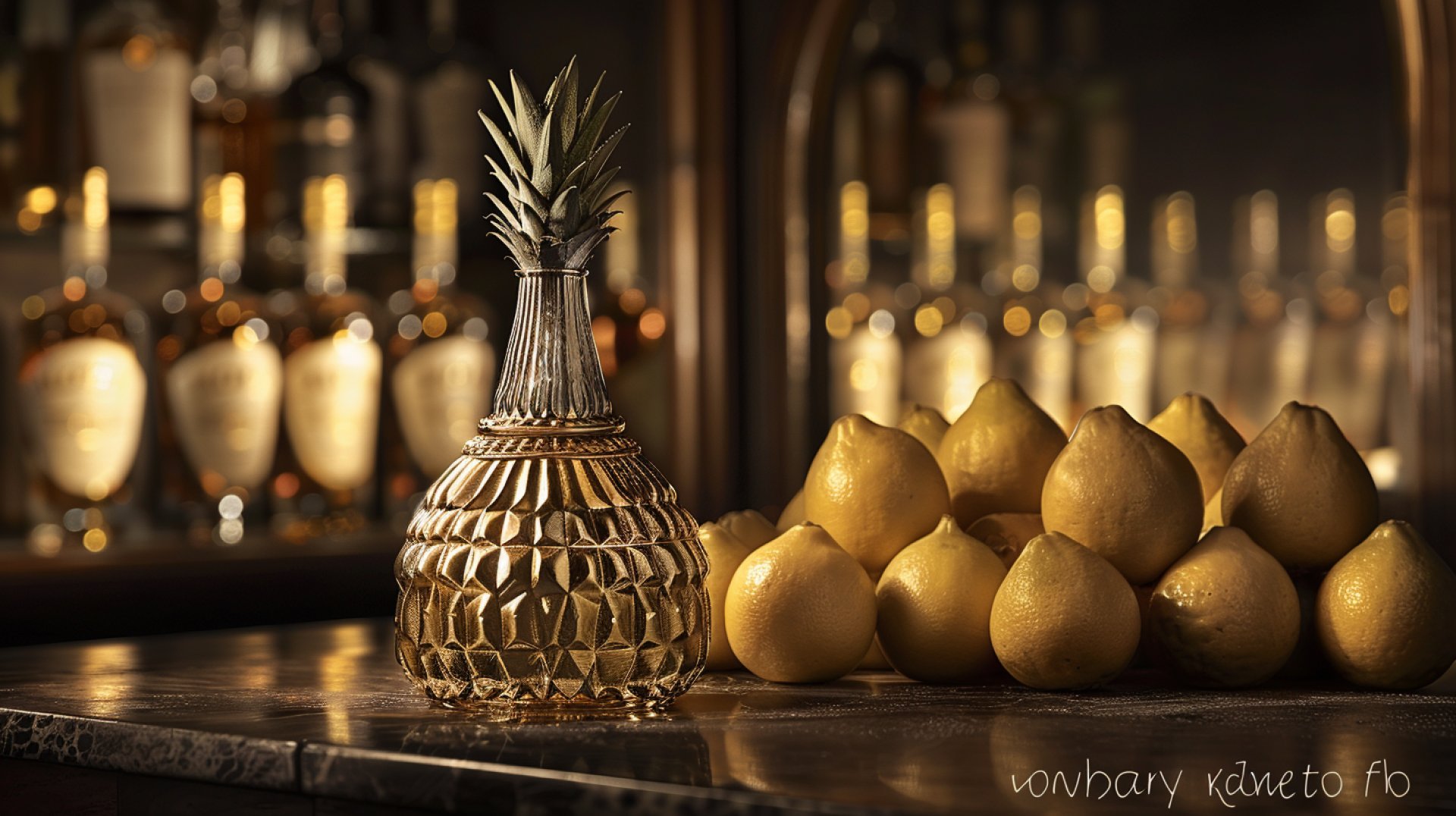 1280x720 Pineapple Tequila: A Refreshing Digital Background