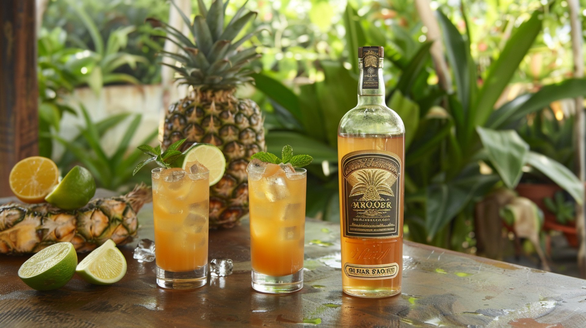 Stunning Tropical Pineapple Tequila Images in Full HD